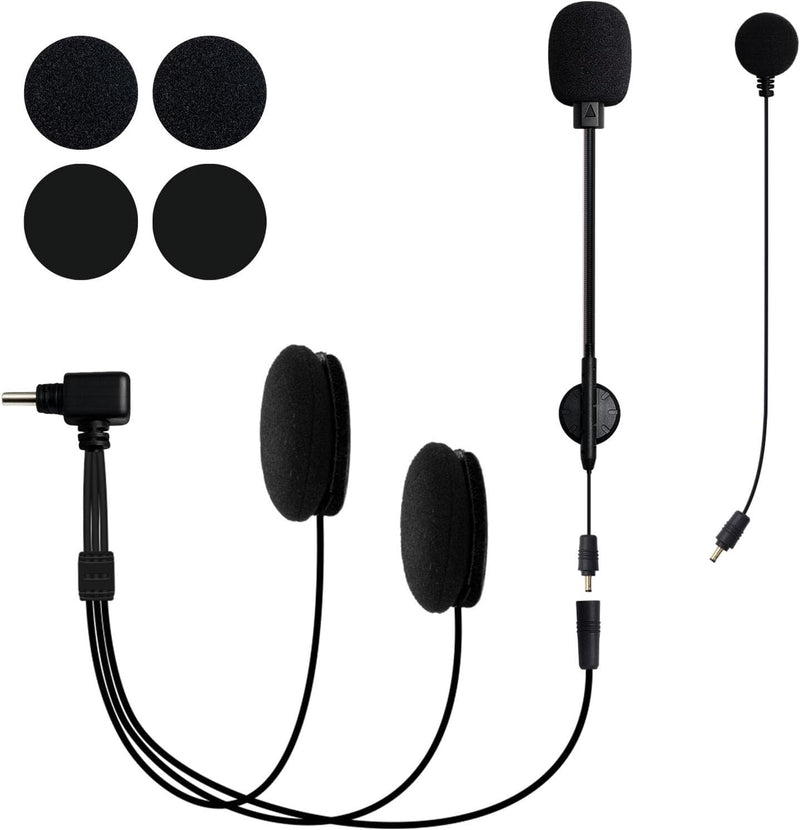 WeClear L2 Kit de altavoz y micrófono para casco de motocicleta, au...