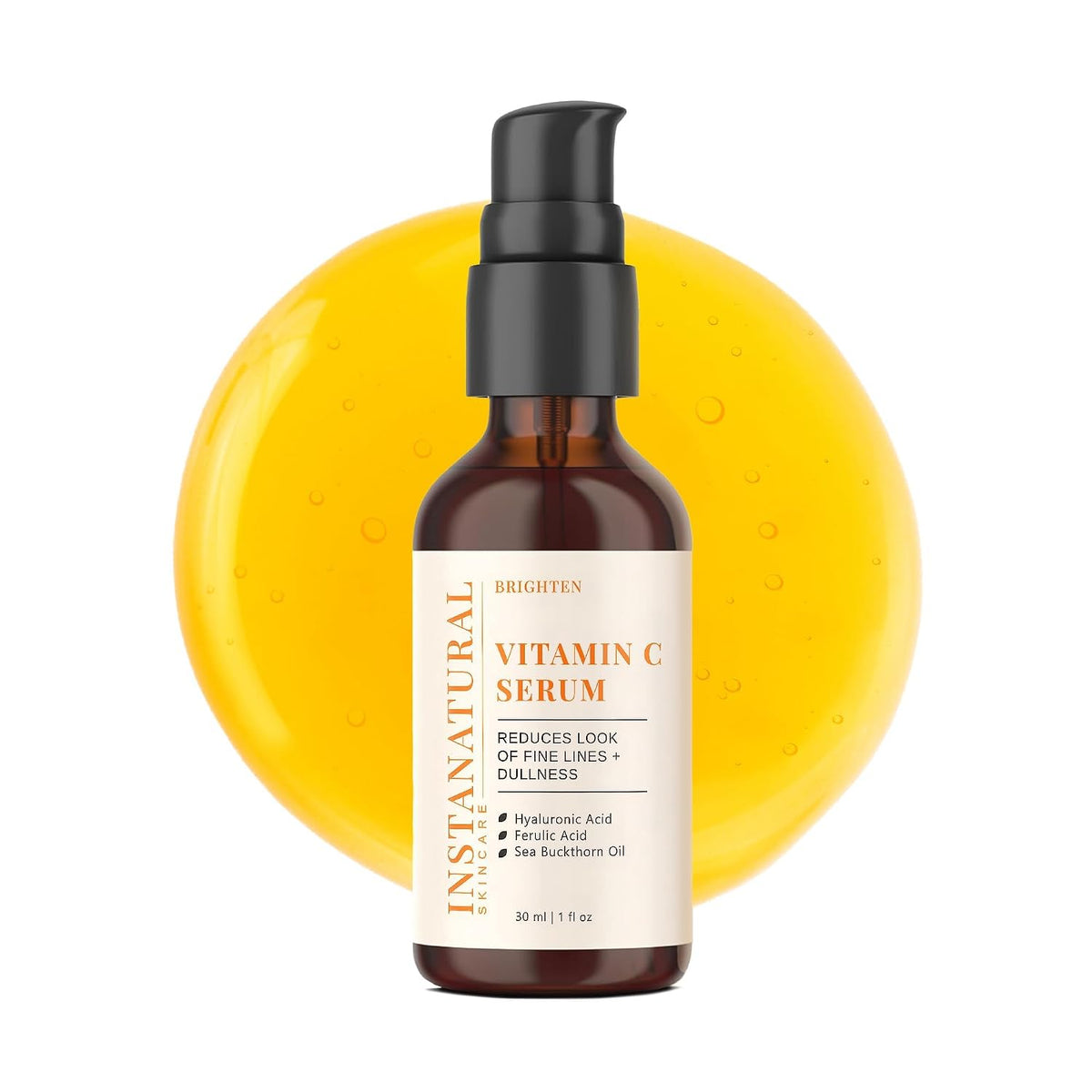 InstaNatural Vitamin C Serum con ácido hialurónico y Vit E \u2013 N...