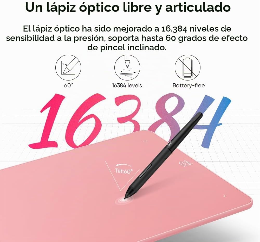 XPPen Deco 01 V3 - Tableta de dibujo de 10 x 6 pulgadas, lápiz ópti...