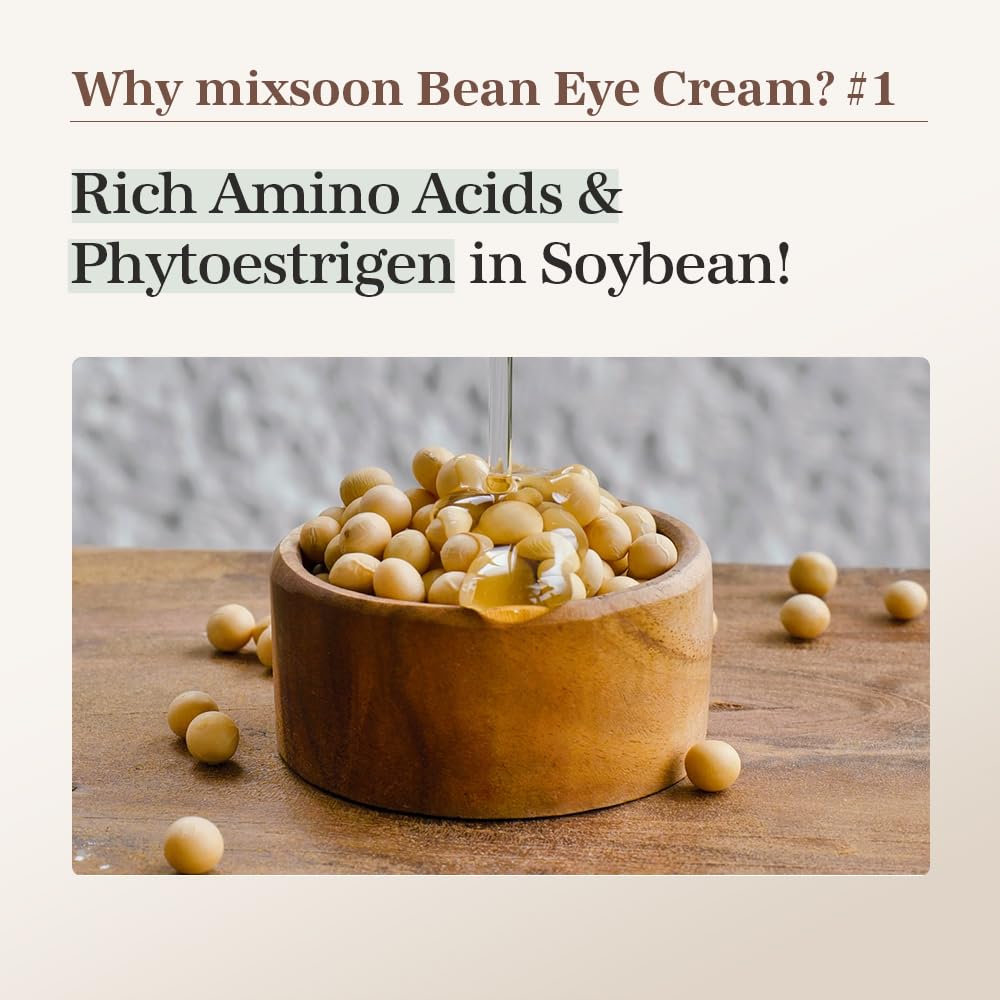 mixsoon Crema para ojos de frijoles \u2013 Nutritiva y reafirmante...