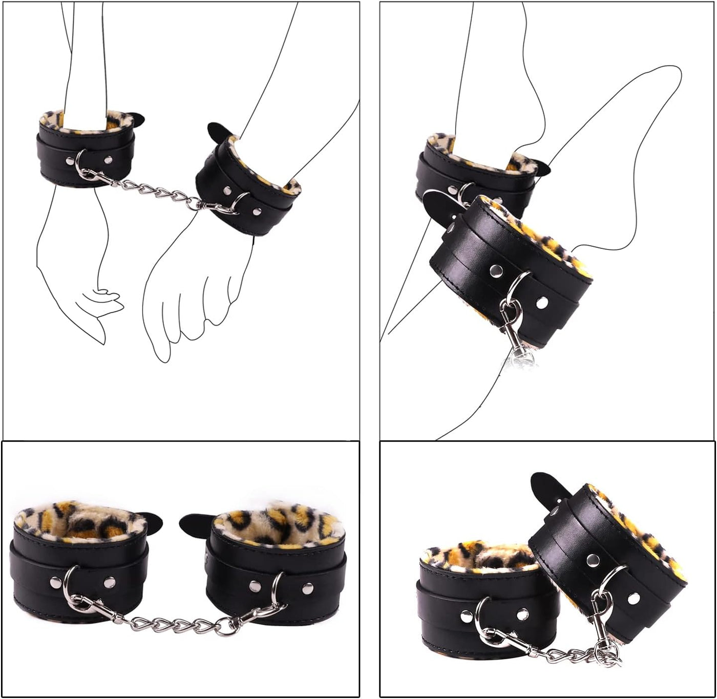 Kit de BDSM de 30 piezas, kit de bondage para adultos, kit de jugue...