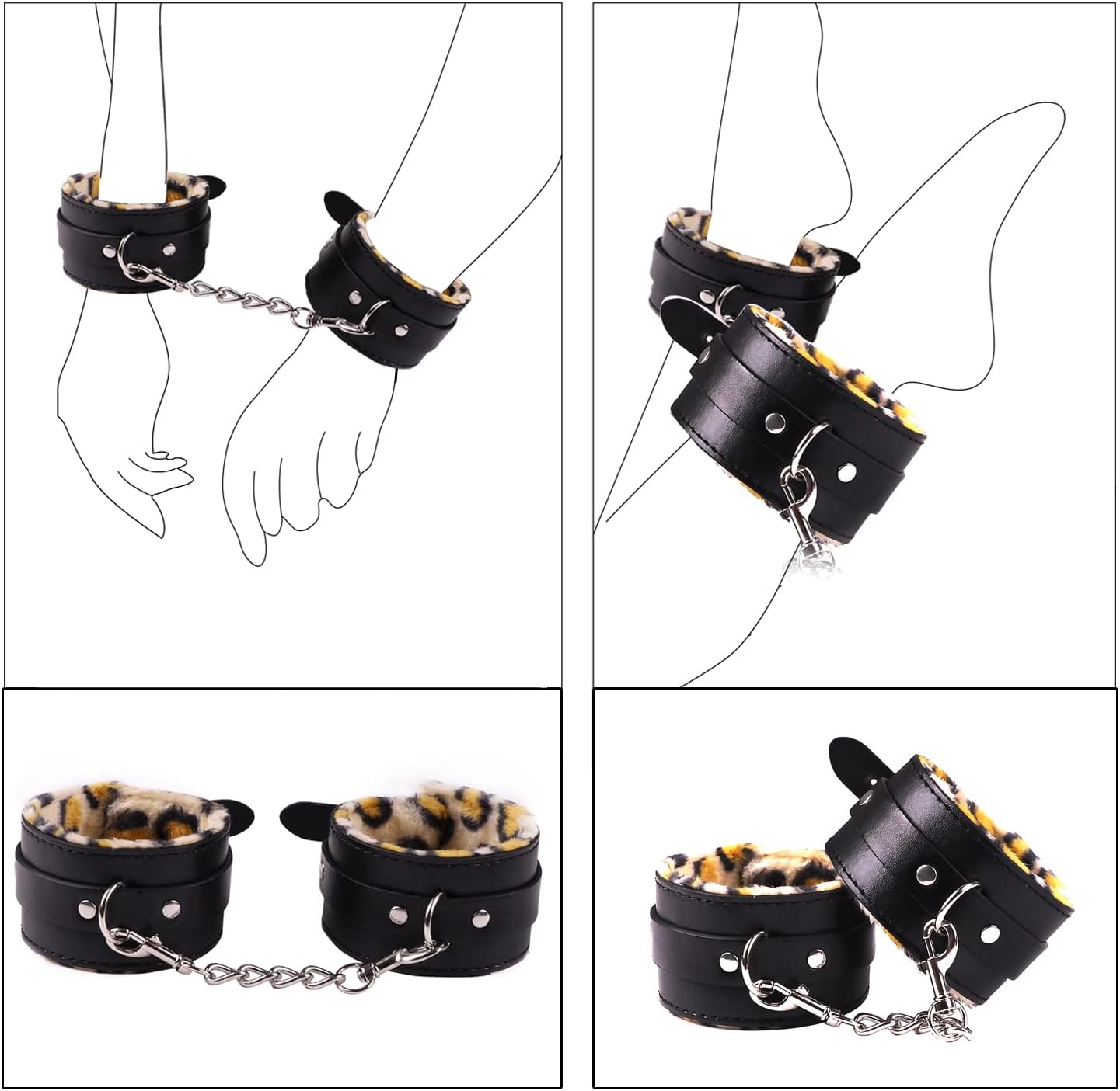 Kit de BDSM de 30 piezas, kit de bondage para adultos, kit de jugue...