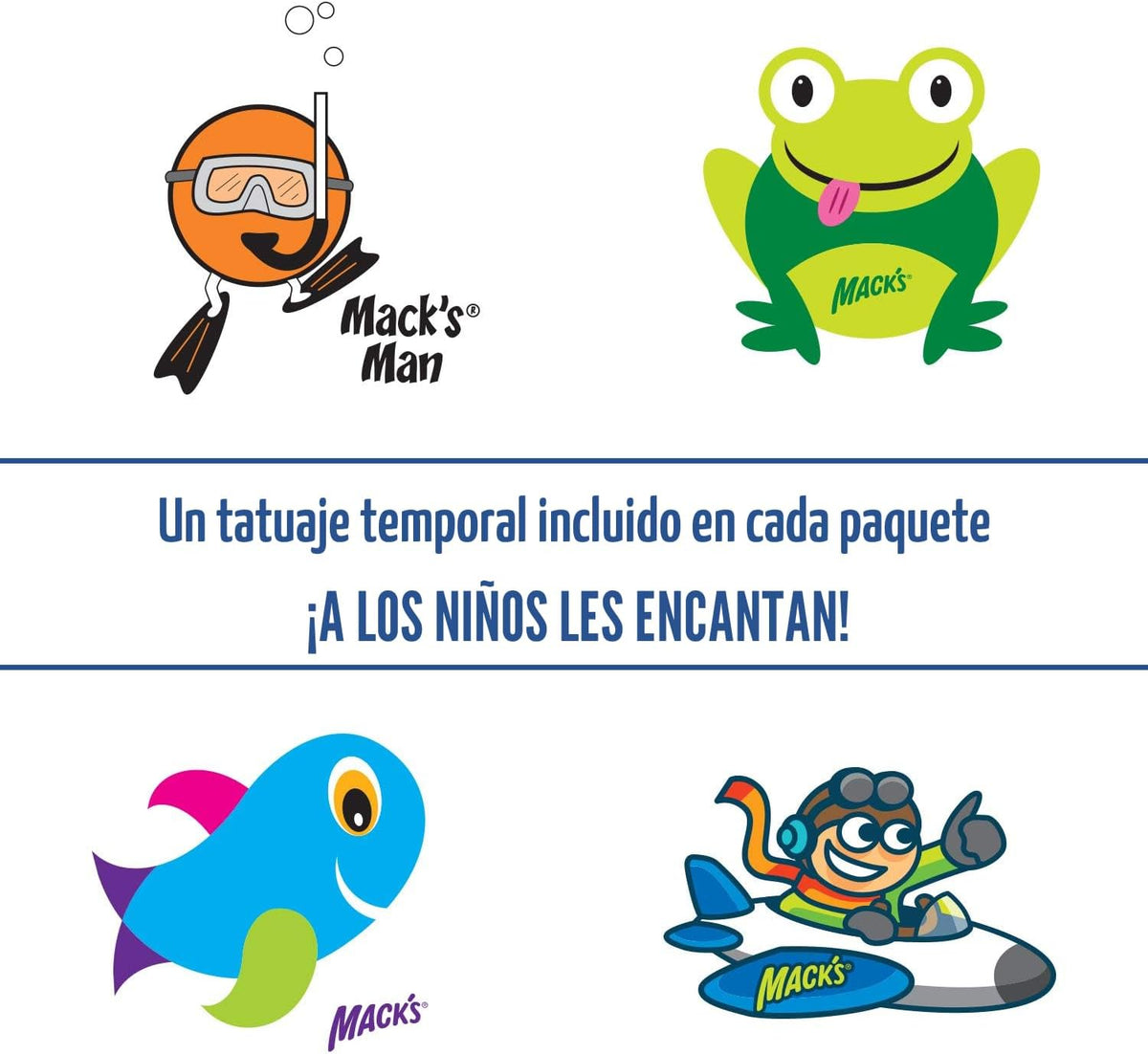 Mack's Tapones para los oídos de masilla de silicona suave y mo...