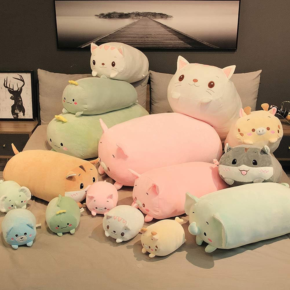 Jensquaify - Almohada de peluche de diseño de animales, para abrazar