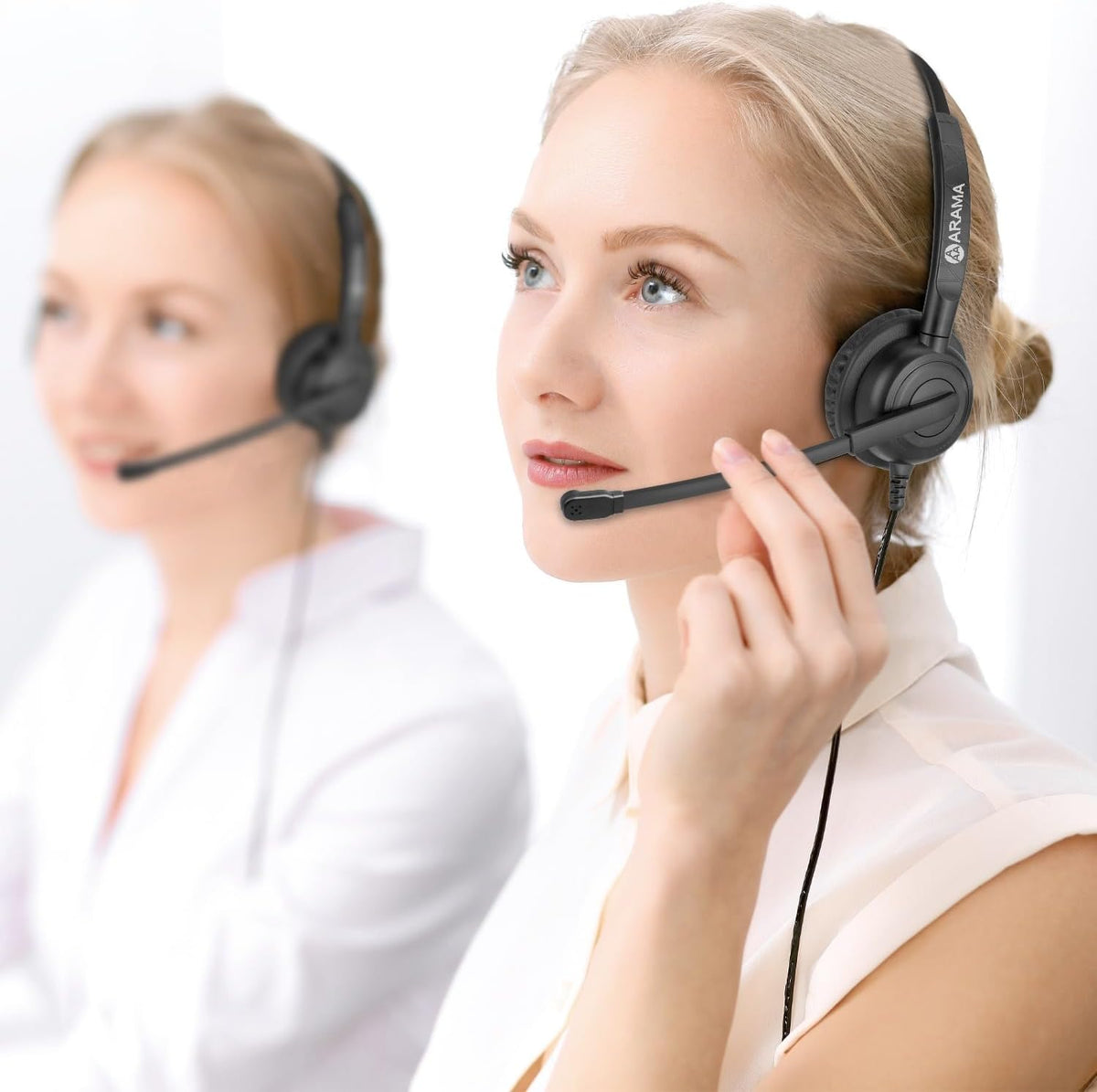 Arama Auriculares con micrófono para PC, auriculares USB con micróf...
