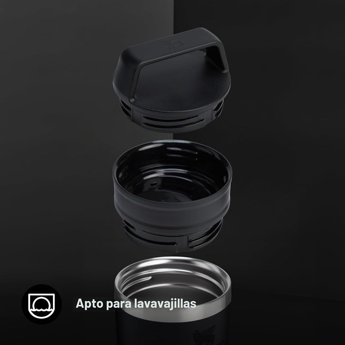 STANLEY 1913 Café to-Go Taza De Viaje 0.35L - Negro | Mantiene 4 ho...