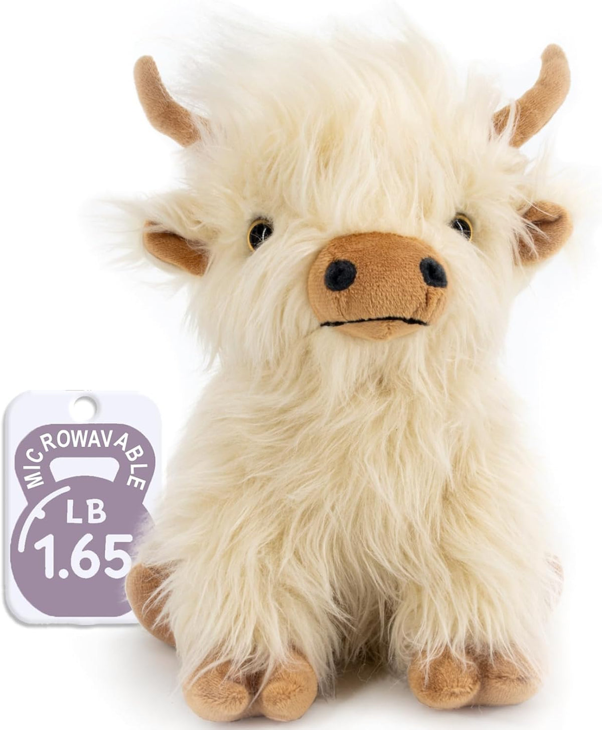 Marysun Animal de Peluche de Vaca de las Tierras Altas Apto para Mi...