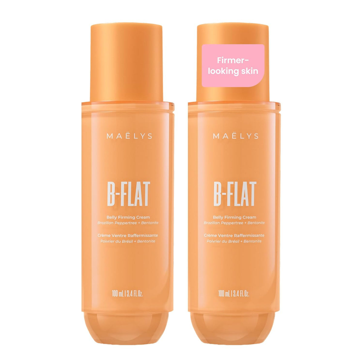 MAËLYS B-FLAT Crema reafirmante para el vientre para mujer, paquete...