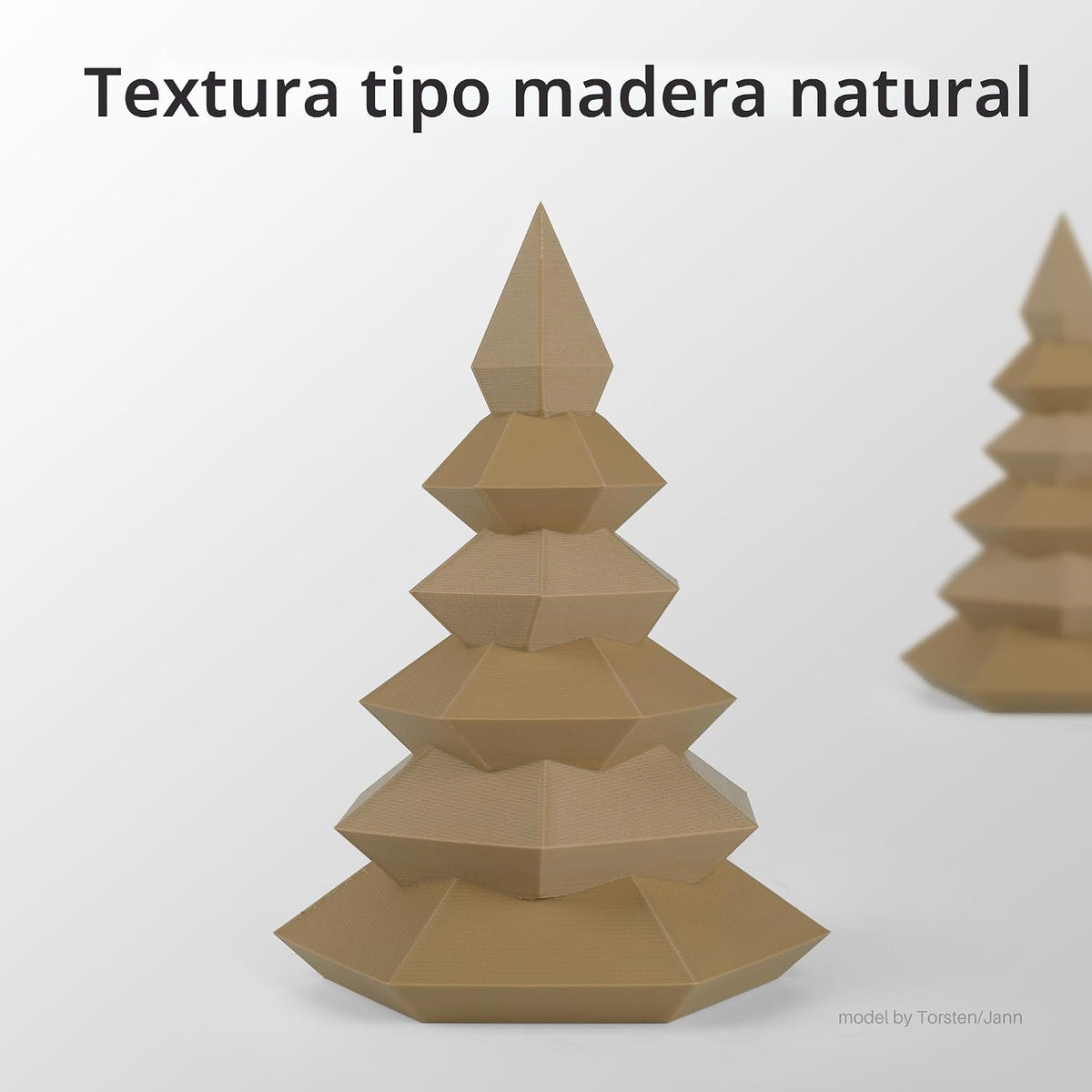 ELEGOO - Filamento PLA para impresora 3D de madera de 1.75mm, fibra...