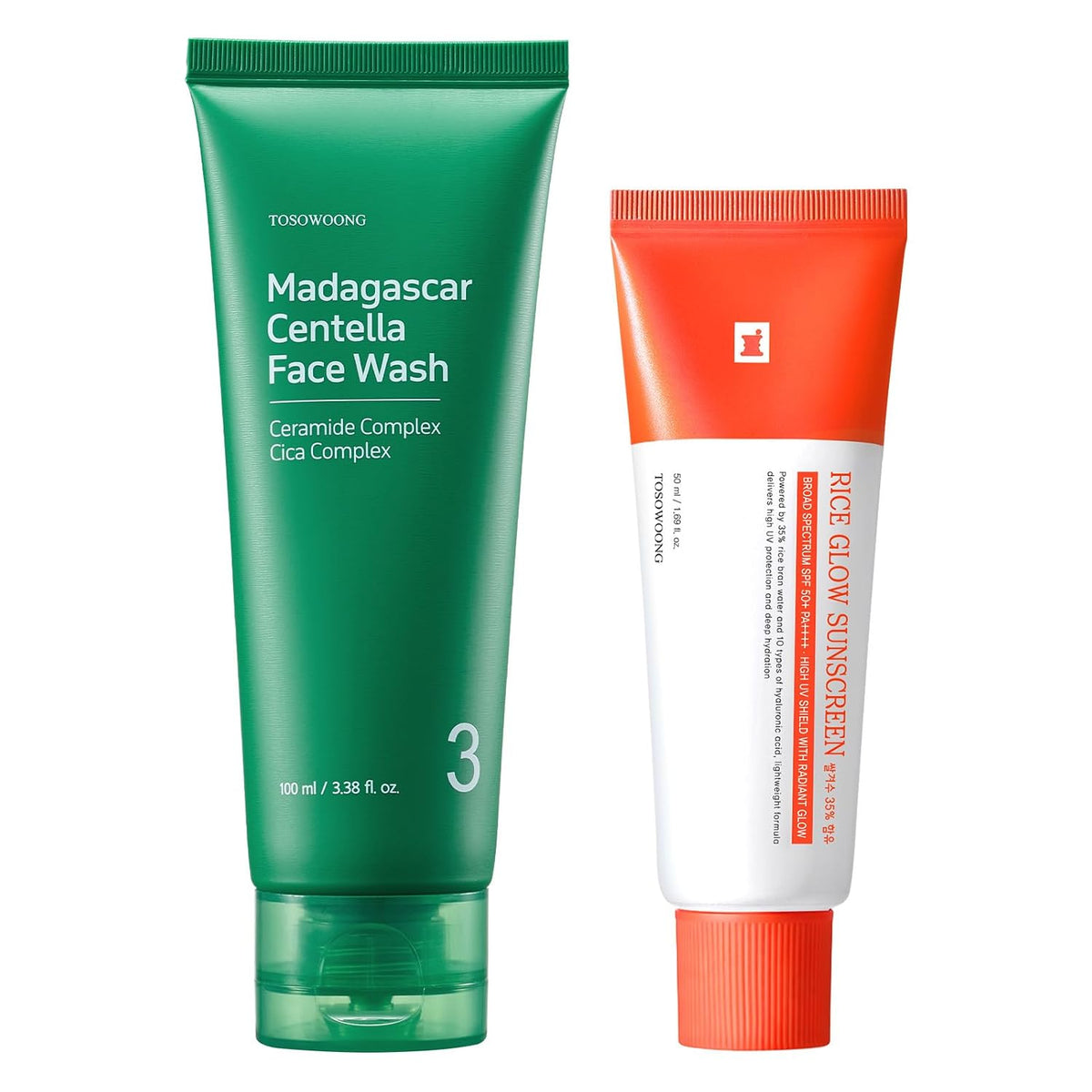 TOSOWOONG Morning Essentials Set - Madagascar Centella Mochi limpia...