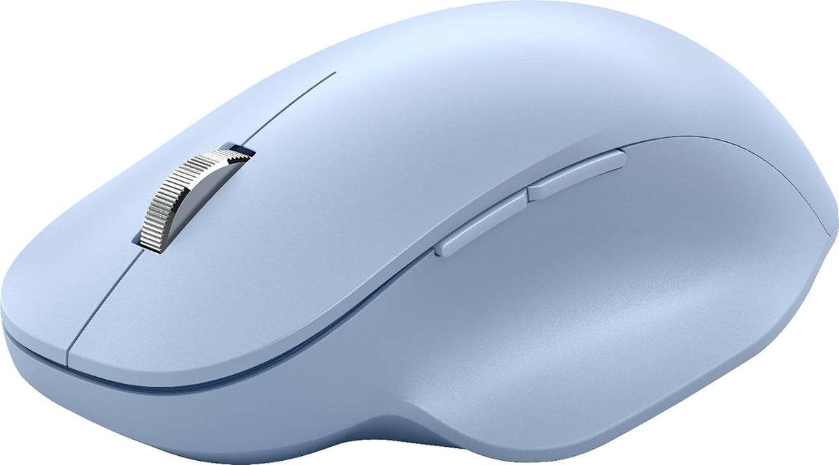Microsoft Mouse ergonómico Bluetooth - Azul pastel - con reposamuñe...