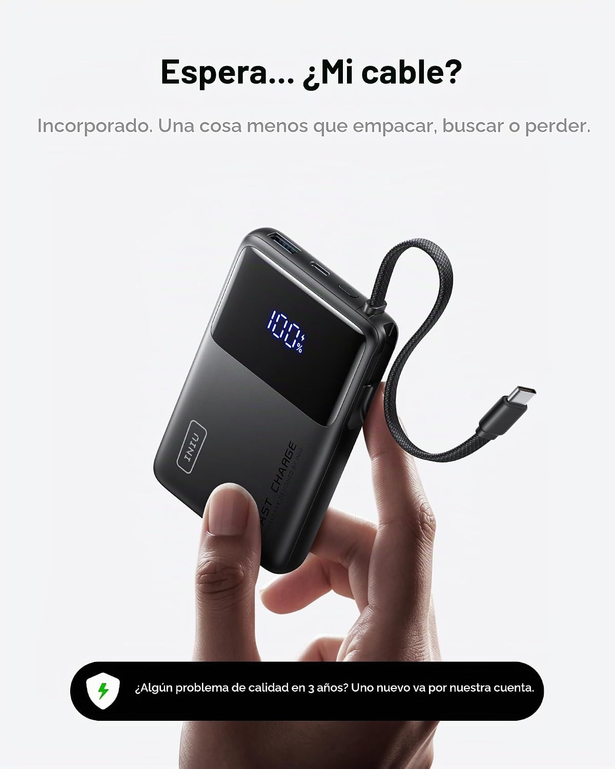 Cargador portátil INIU, banco de energía de carga rápida más pequeñ...