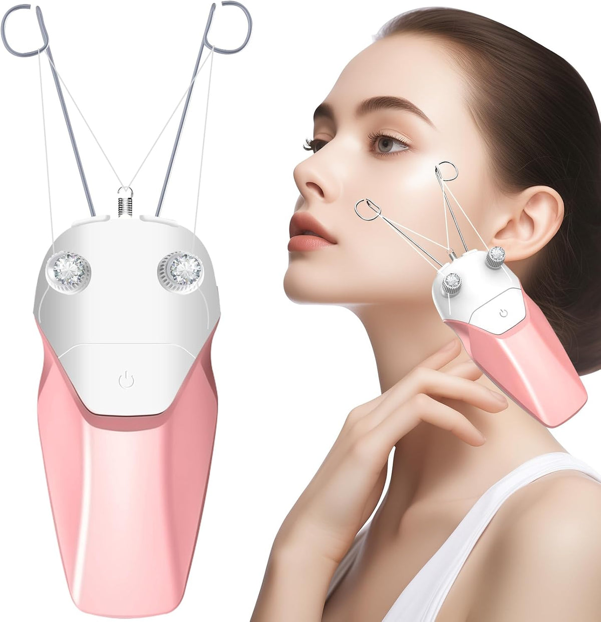 WAYCOM Depilación facial para mujeres, dispositivo de depilación el...