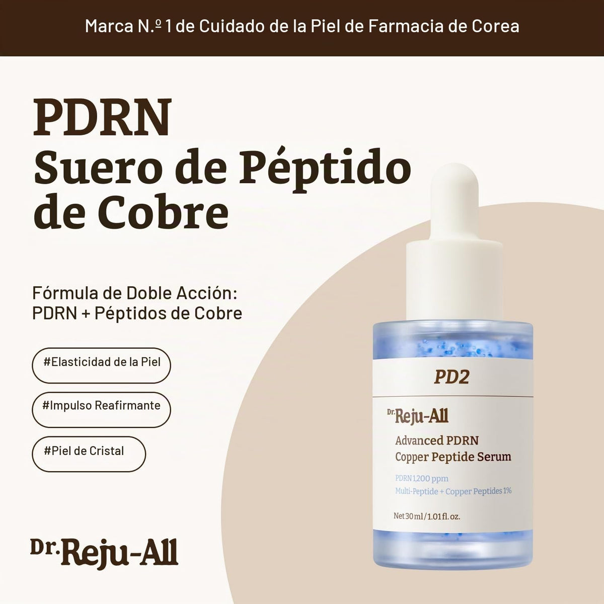 Dr.Reju-All Advanced PDRN - Suero peptídico de cobre 1.01 Fl Oz | G...