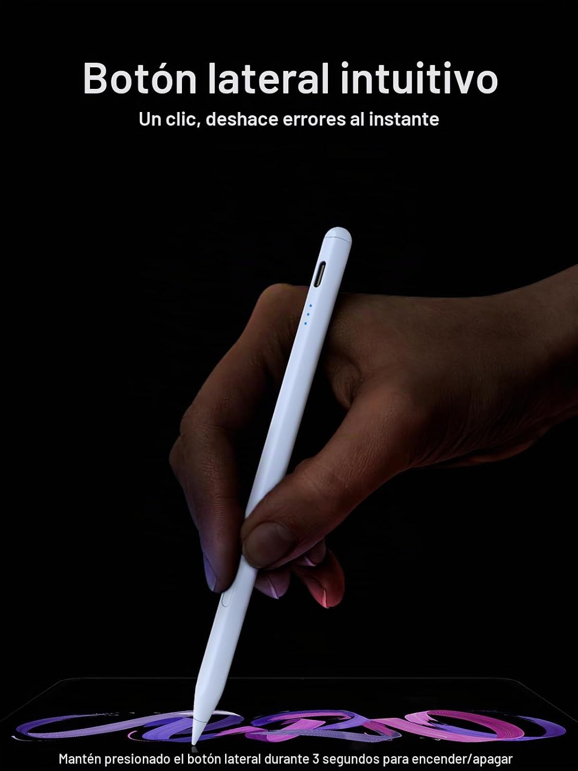Keepro - Lápiz capacitivo para iPad 2018-2026, deshacer con un solo...