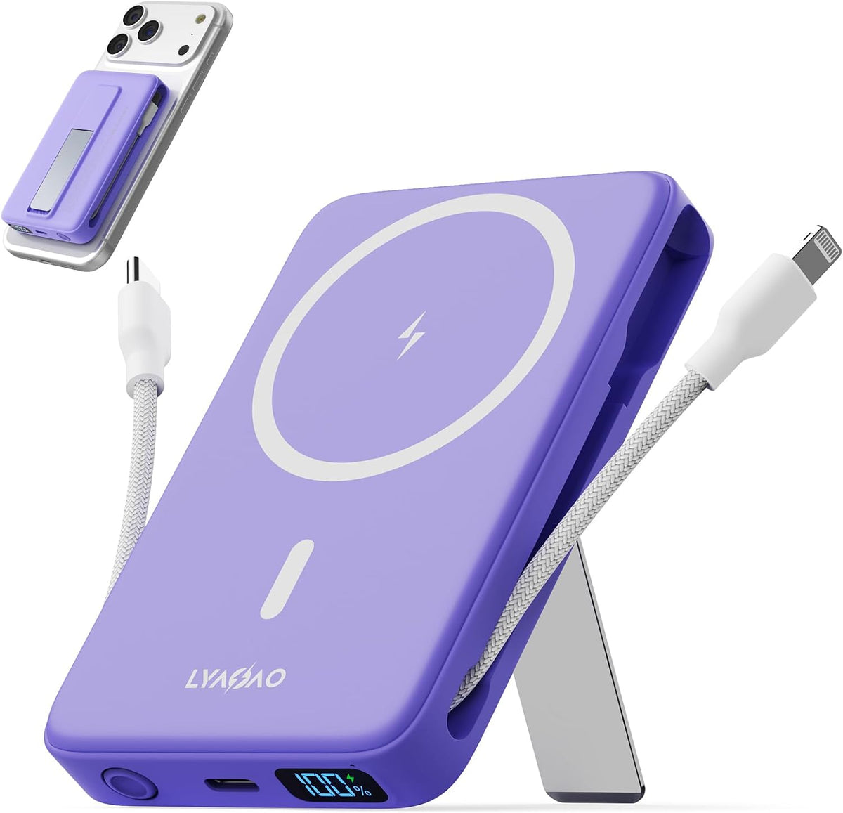 Cargador portátil magnético 10000mAh, banco de energía 22.5W con ca...