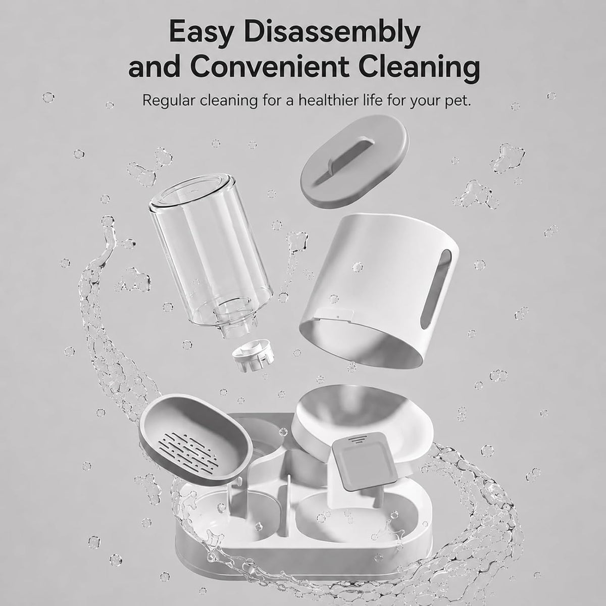Gravity - Comedero para gatos y dispensador de agua para perros peq...