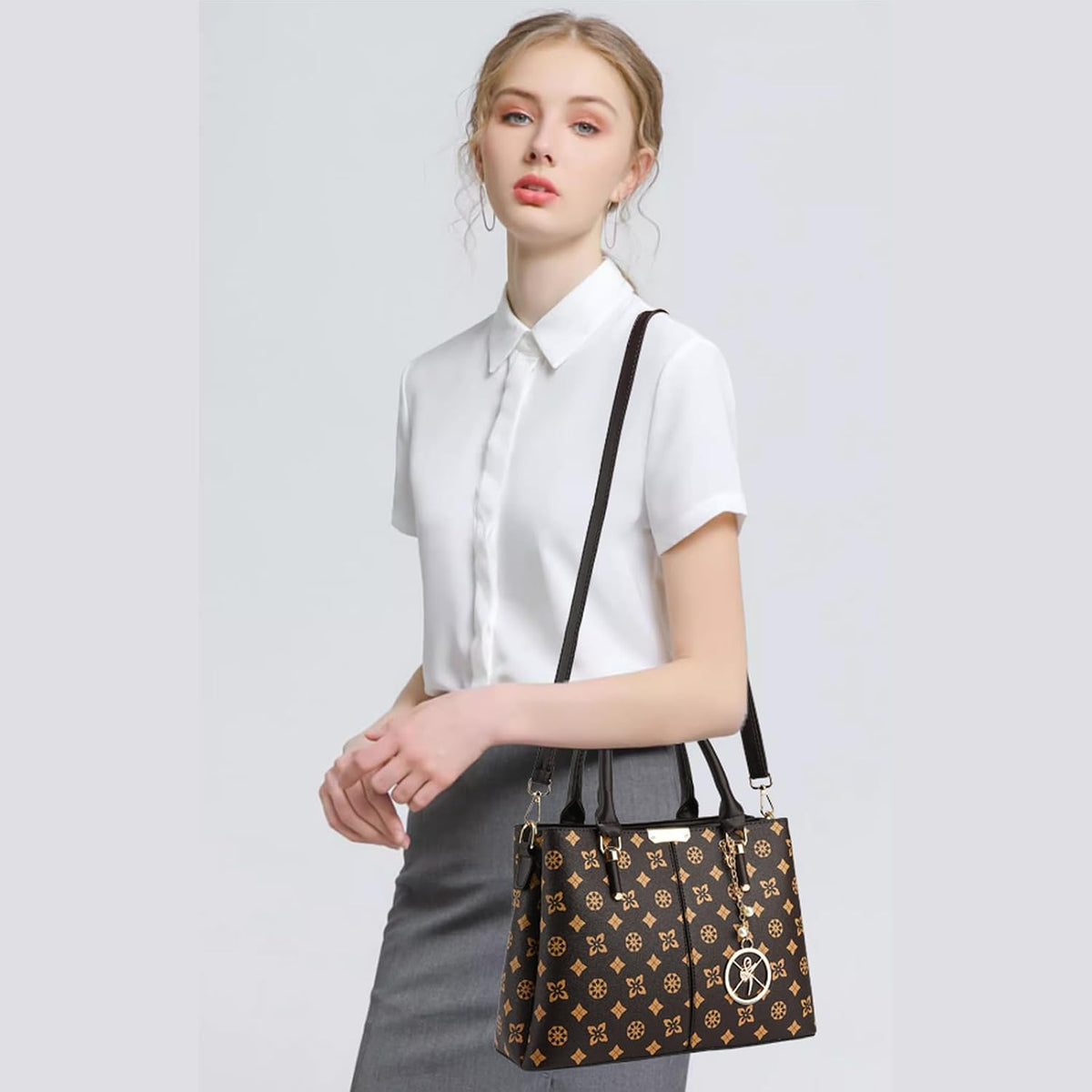 KURGOOL Bolsos y bolsos de mano para mujer, bolso de hombro con asa...