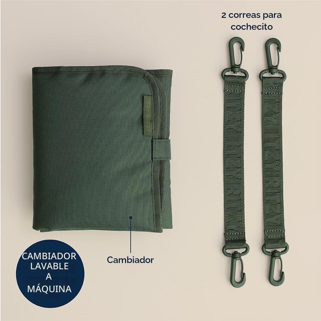 Itzy Ritzy Mochila para pañales utilitaria: cuenta con 17 bolsillos...