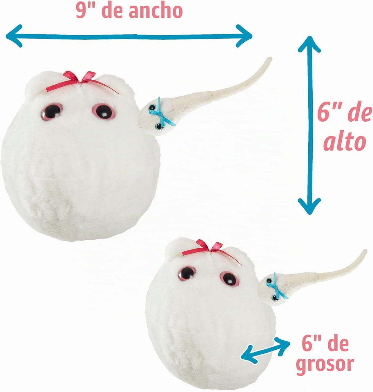 Óvulo XL &amp; miniespermatozoide, por Gian Microbes