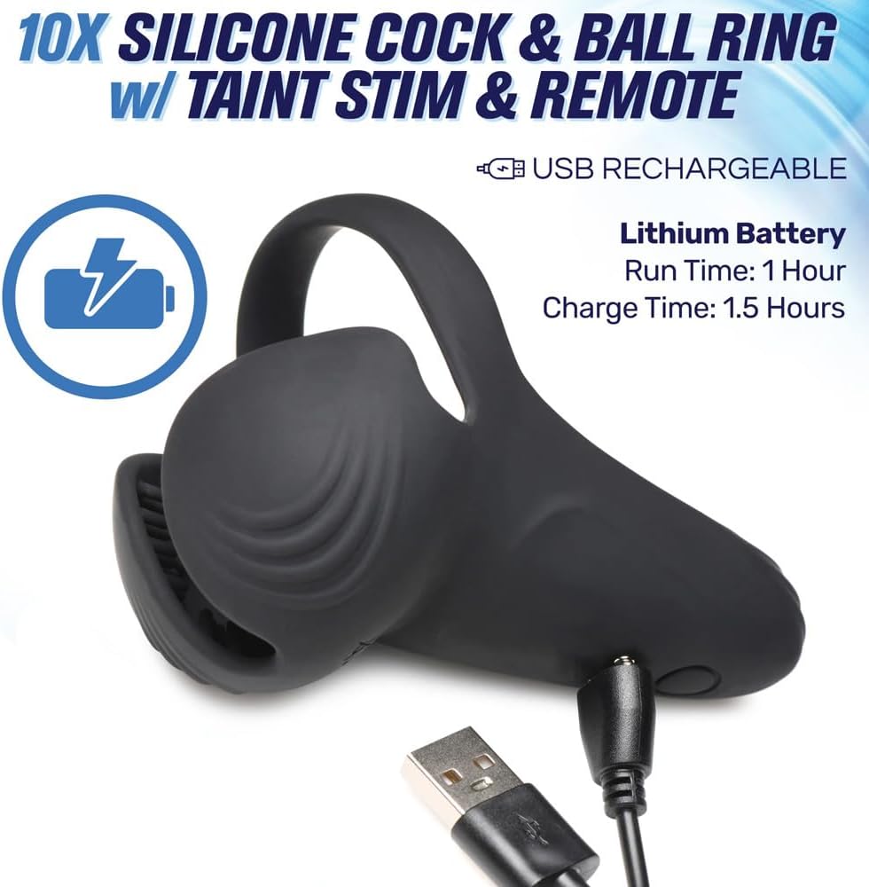 Anillo vibrador masculino con bolas, masajeador de vibración, jugue...