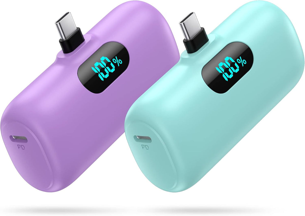 [Paquete de 2] Cargador portátil para iPhone 18\/17\/16\/15, mini c...