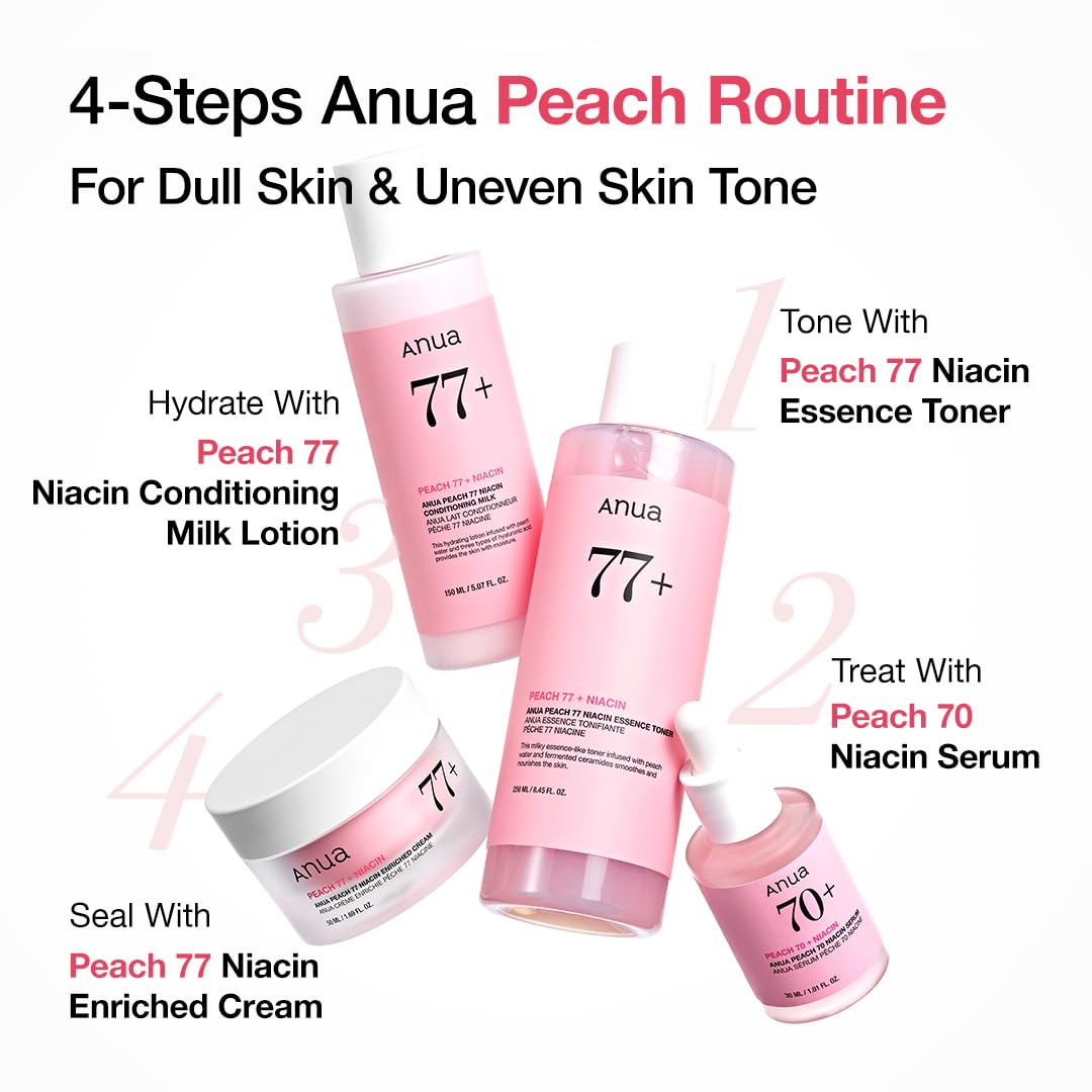 Anua Peach 70 Suero de niacinamida, 1.01 fl.oz | Suero Daily Glow p...
