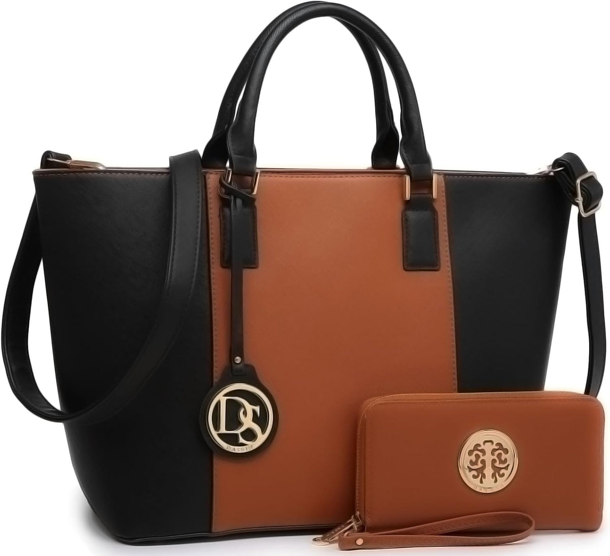 Dasein Women's Handbag, Large Shoulder Tote Bag, Satchel Purse | wi...