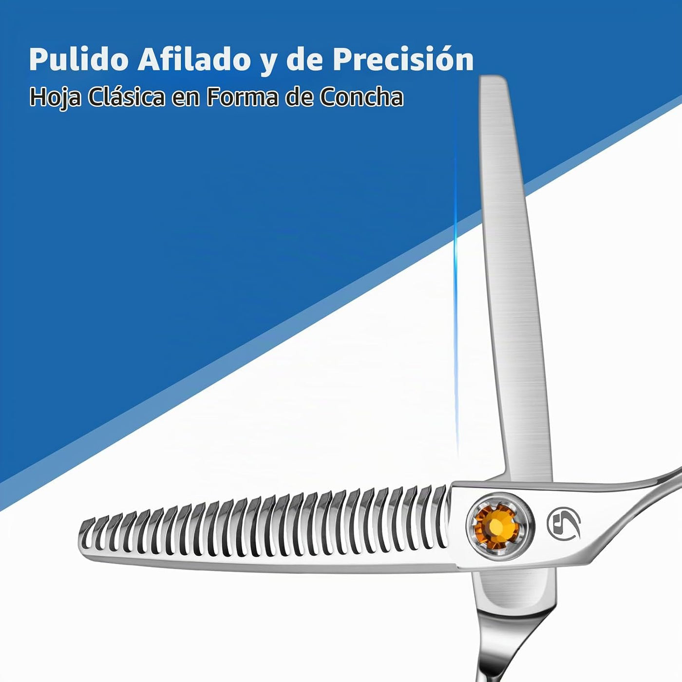 M.steve Tijeras de adelgazamiento de 6 pulgadas y 26 dientes para c...