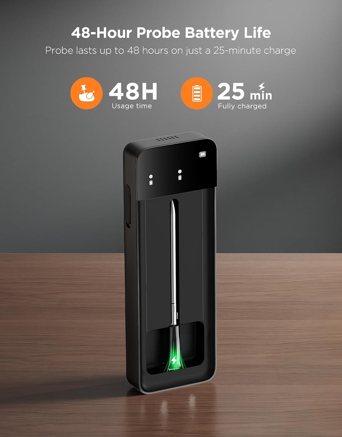 Termómetro digital para carne inalámbrico Bluetooth inteligente Gov...