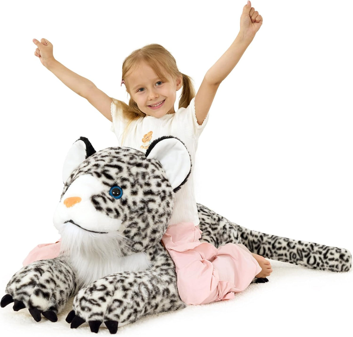MaoGoLan Almohada de Animal de Peluche Leopardo de las Nieves Gigan...