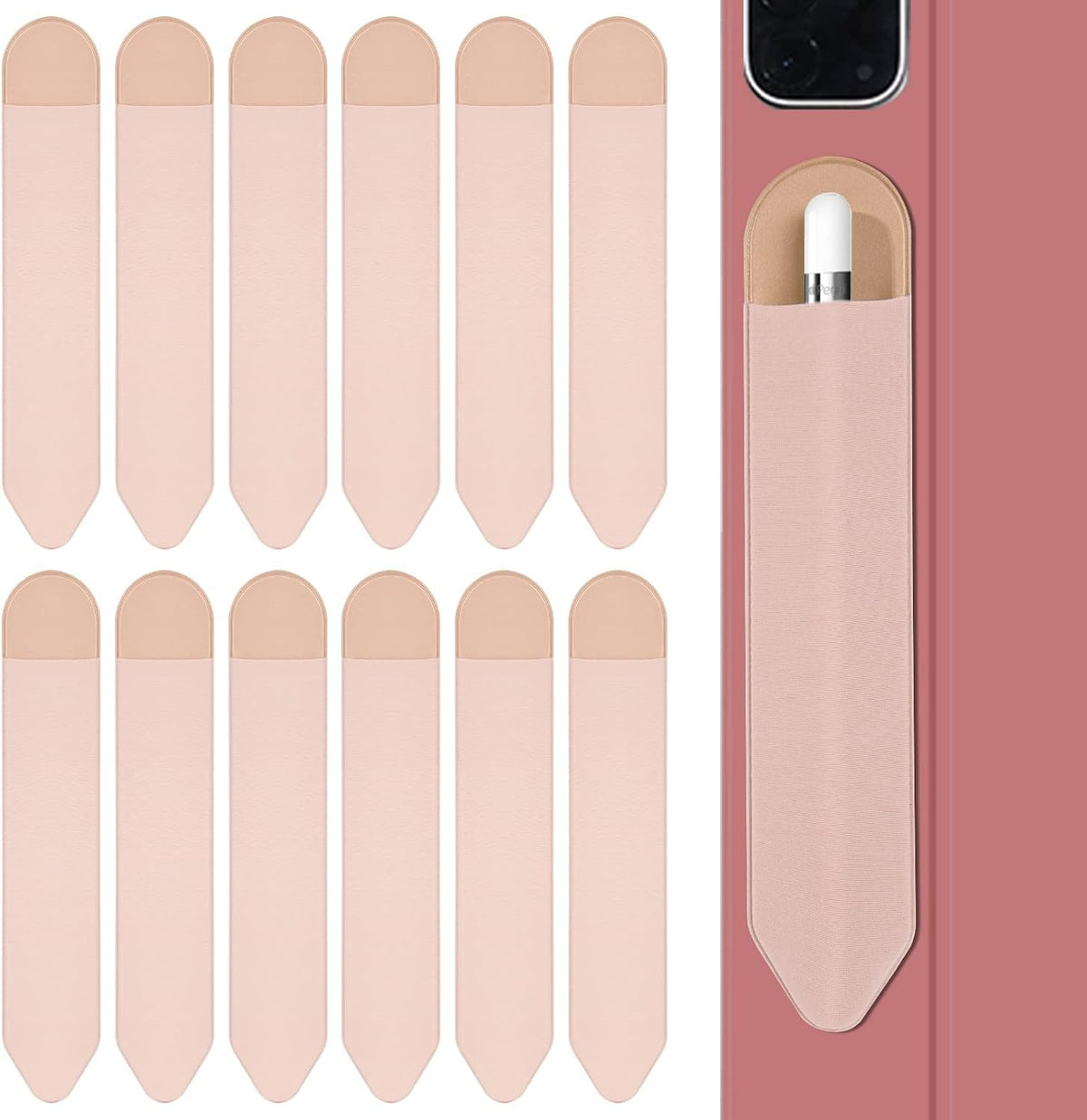XLDLQU Paquete de 12 fundas adhesivas para lápices Apple Pencil (1ª...