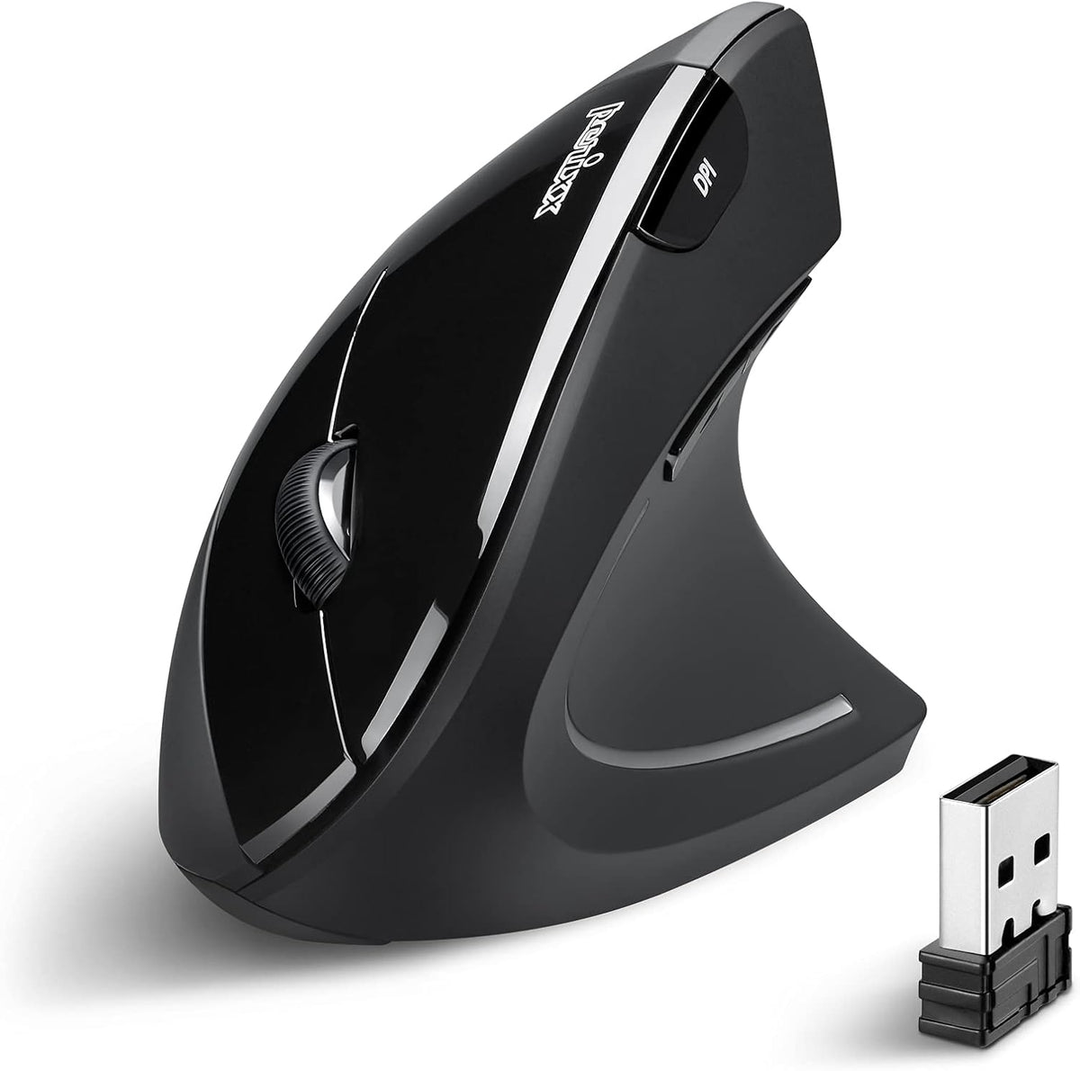 Perixx PERIMICE-713 Ratón vertical ergonómico inalámbrico - 800\/12...