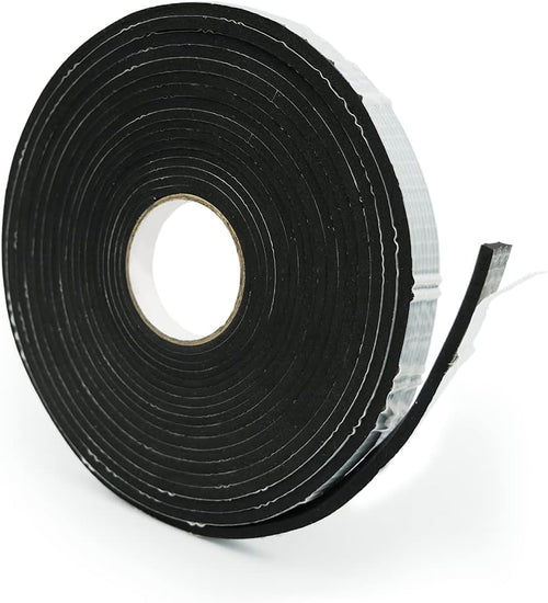 Alenor EPDM Cinta aislante de espuma negra autoadhesiva de 1\/5 x 1...