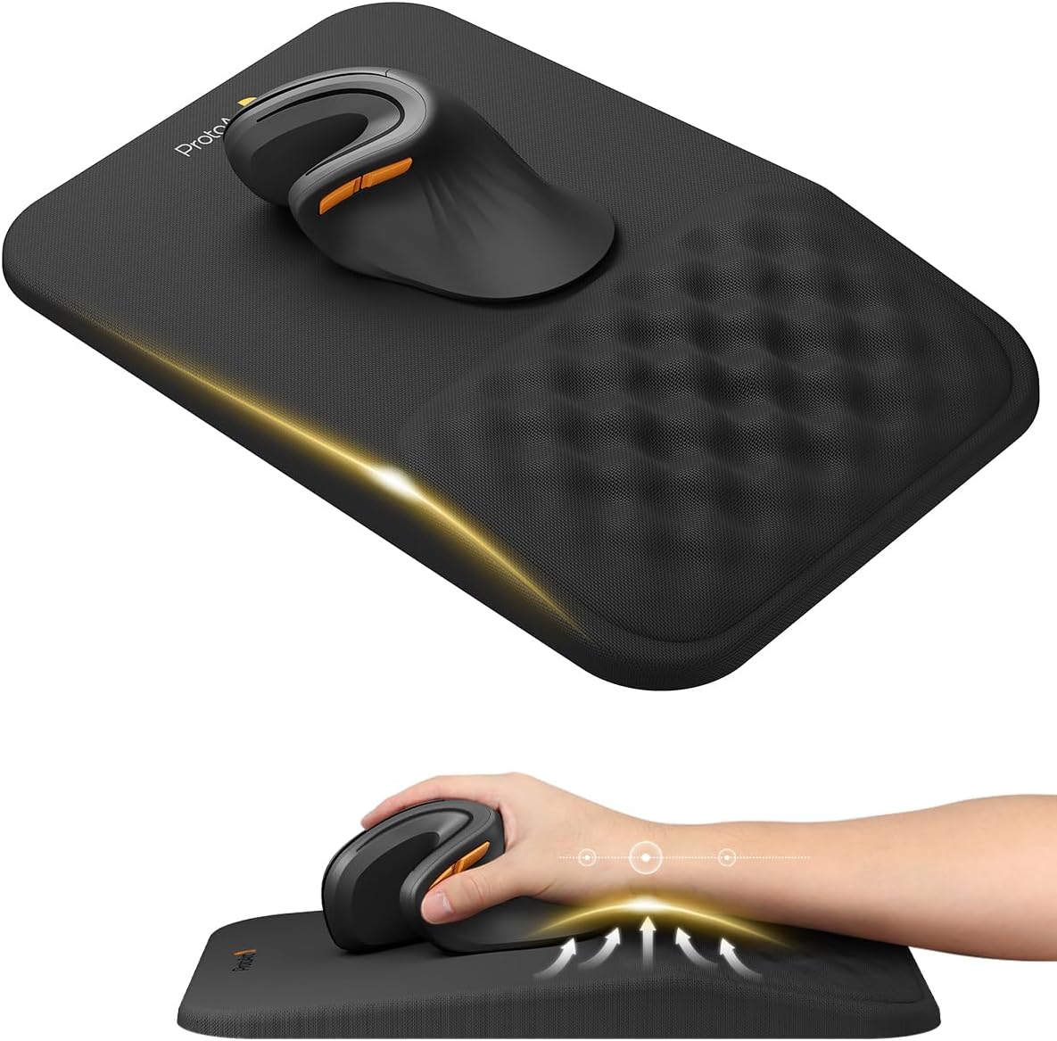 ProtoArc MP50 - Alfombrilla ergonómica para mouse con soporte para...