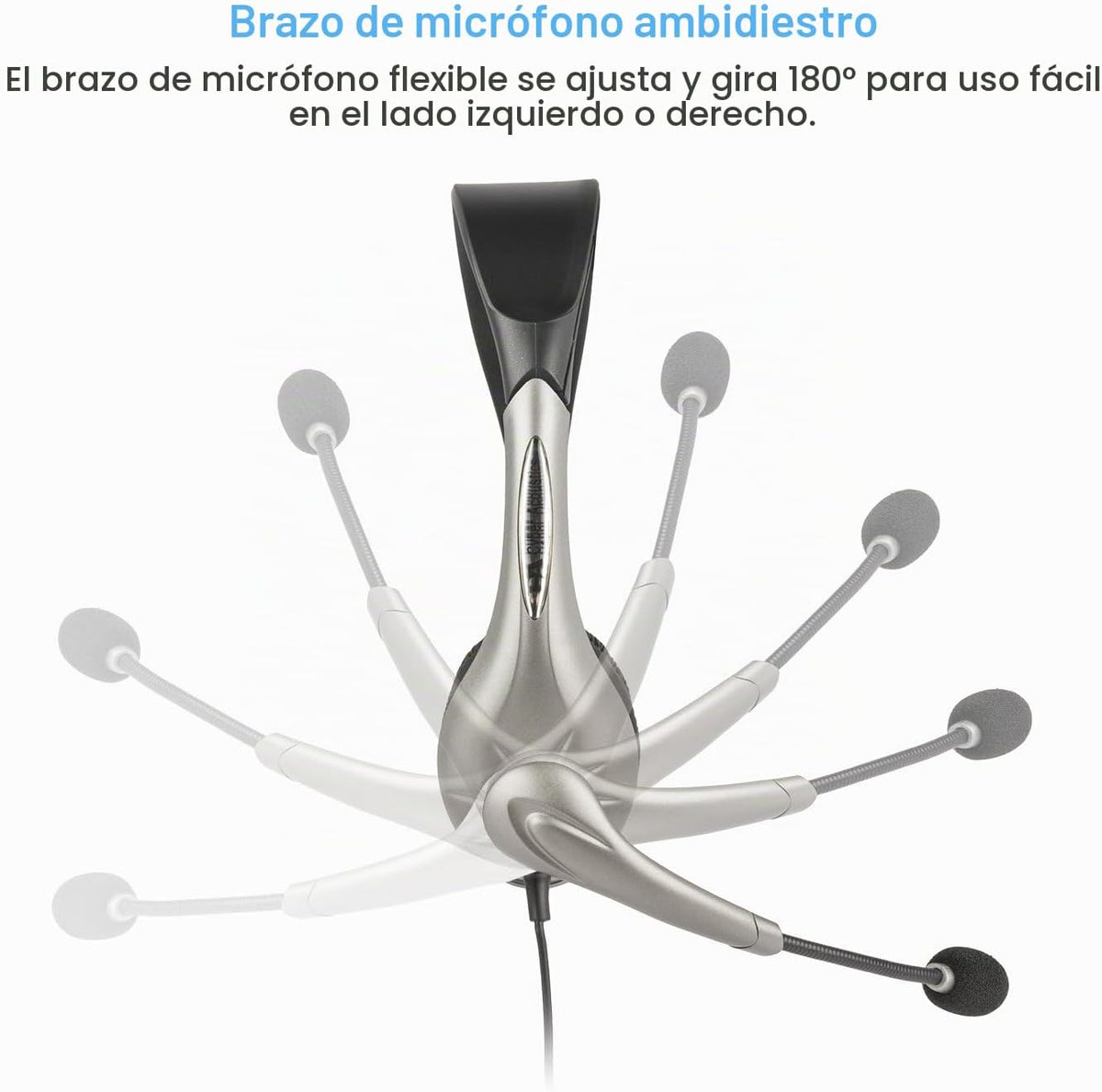 Cyber Acoustics Auriculares USB Mono AC-840, auriculares con micróf...