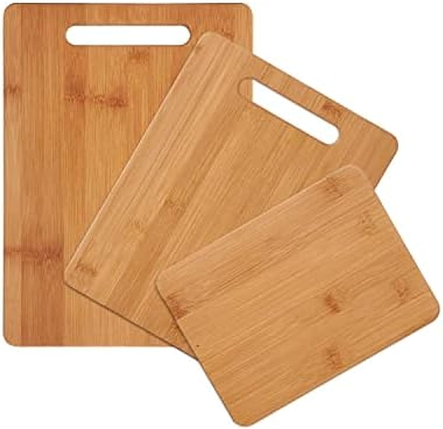 Farberware Juego de tablas de cortar de madera de 3 piezas, tablas...