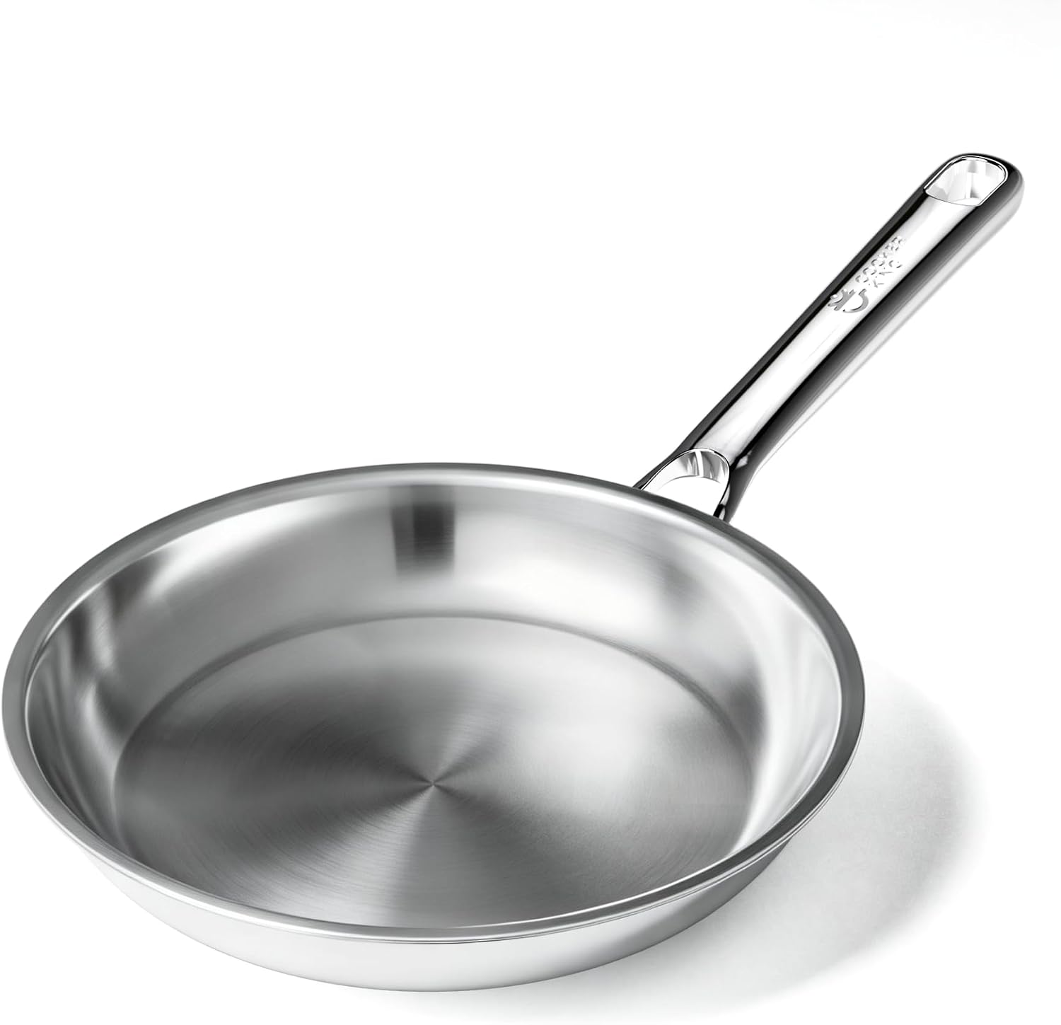 COOKER KING Sartén de acero inoxidable de 8 pulgadas, sartén pequeñ...