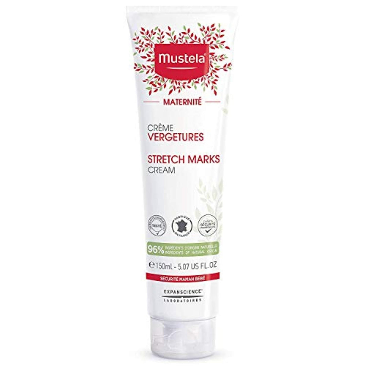 Mustela Crema de estrías de maternidad para el embarazo, hidratante...