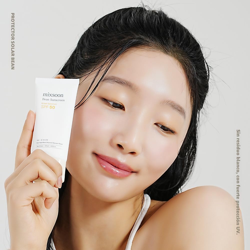 mixsoon Protector solar de frijoles, textura ligera y aireada SPF 5...
