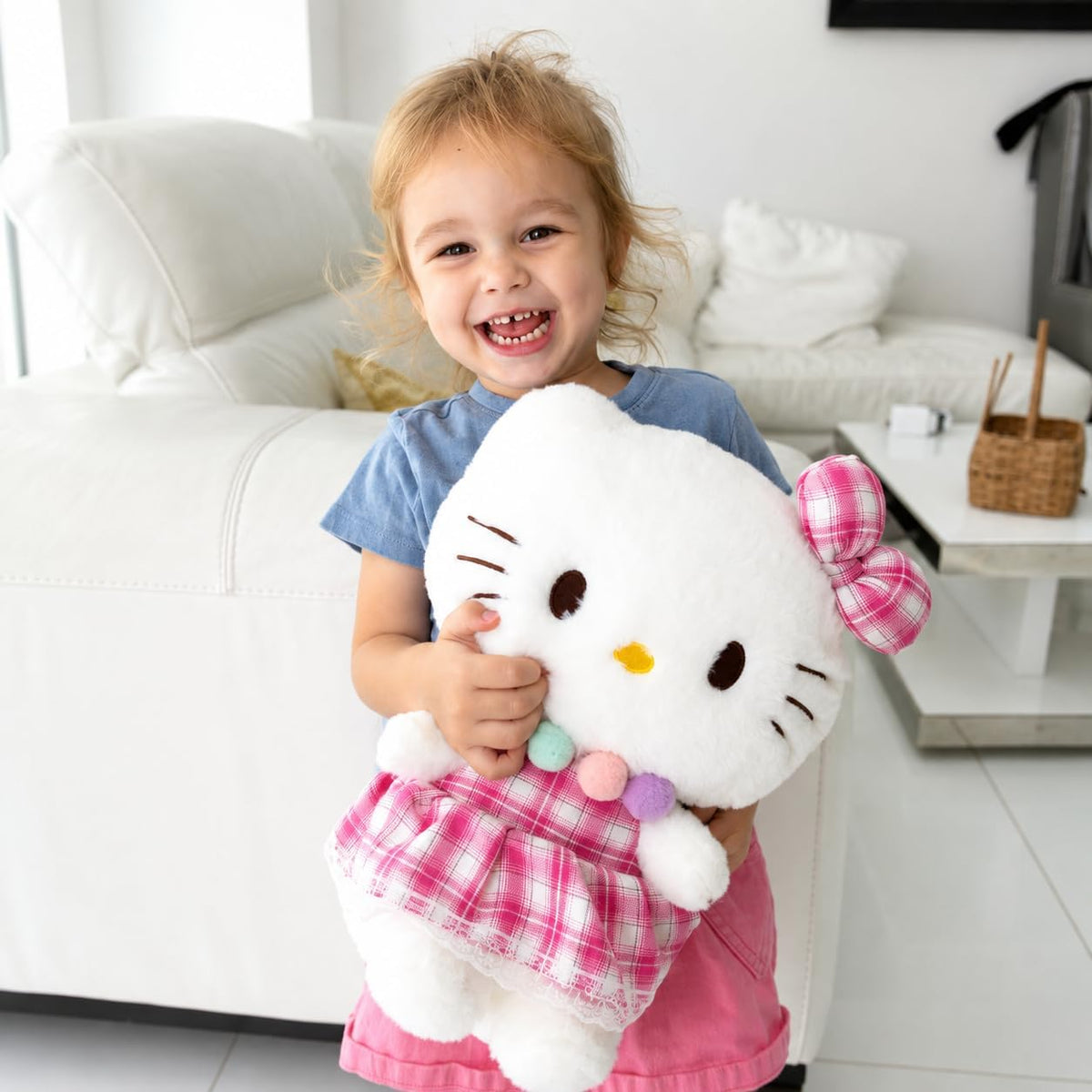 AlphaDesignLuxe Juguete de peluche de gatito con vestido rosa de 12...