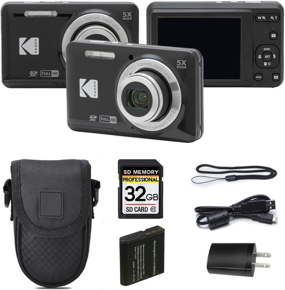 Kodak PIXPRO FZ55 - Cámara digital, punto y disparo compacto de 16...