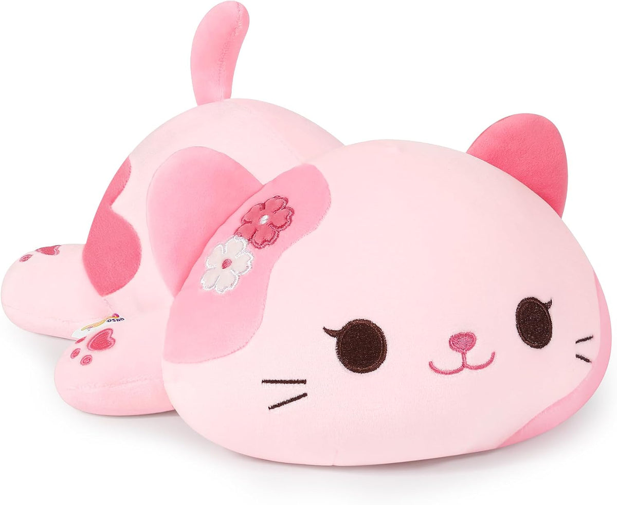 Onsoyours Sakura - Peluche original de gato de 20 pulgadas, almohad...