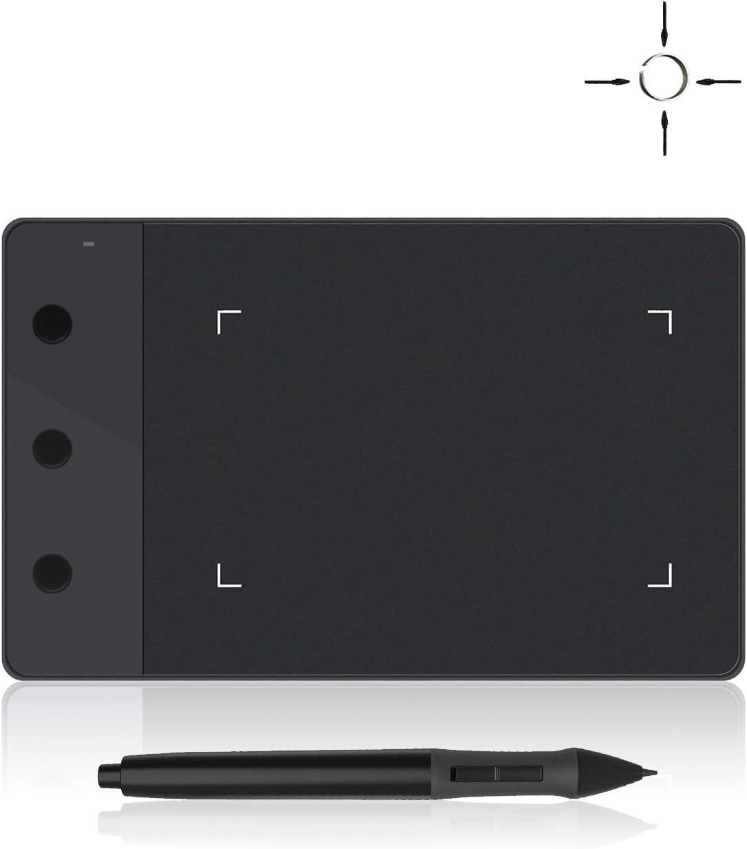 HUION H420 OSU - Tableta de dibujo gráfico con lápiz digital y 3 te...