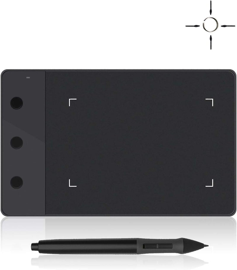 HUION H420 OSU - Tableta de dibujo gráfico con lápiz digital y 3 te...