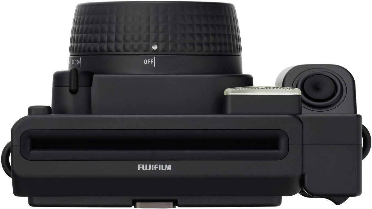Fujifilm Cámara Instax Wide 400 de película instantánea (negro) paq...