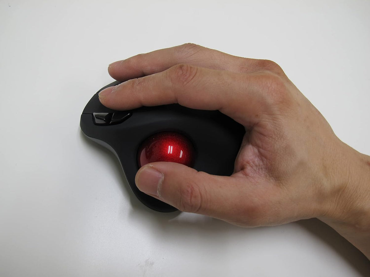 MOJO - Mouse de trackball silencioso recargable multimodo (Bluetoot...