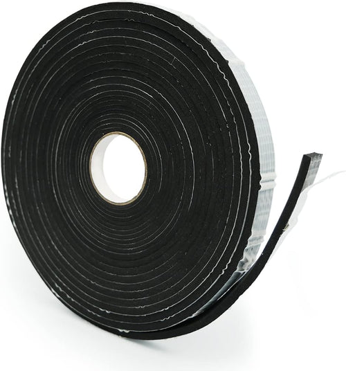 Alenor EPDM - Cinta aislante de espuma negra autoadhesiva de 1\/5 x...
