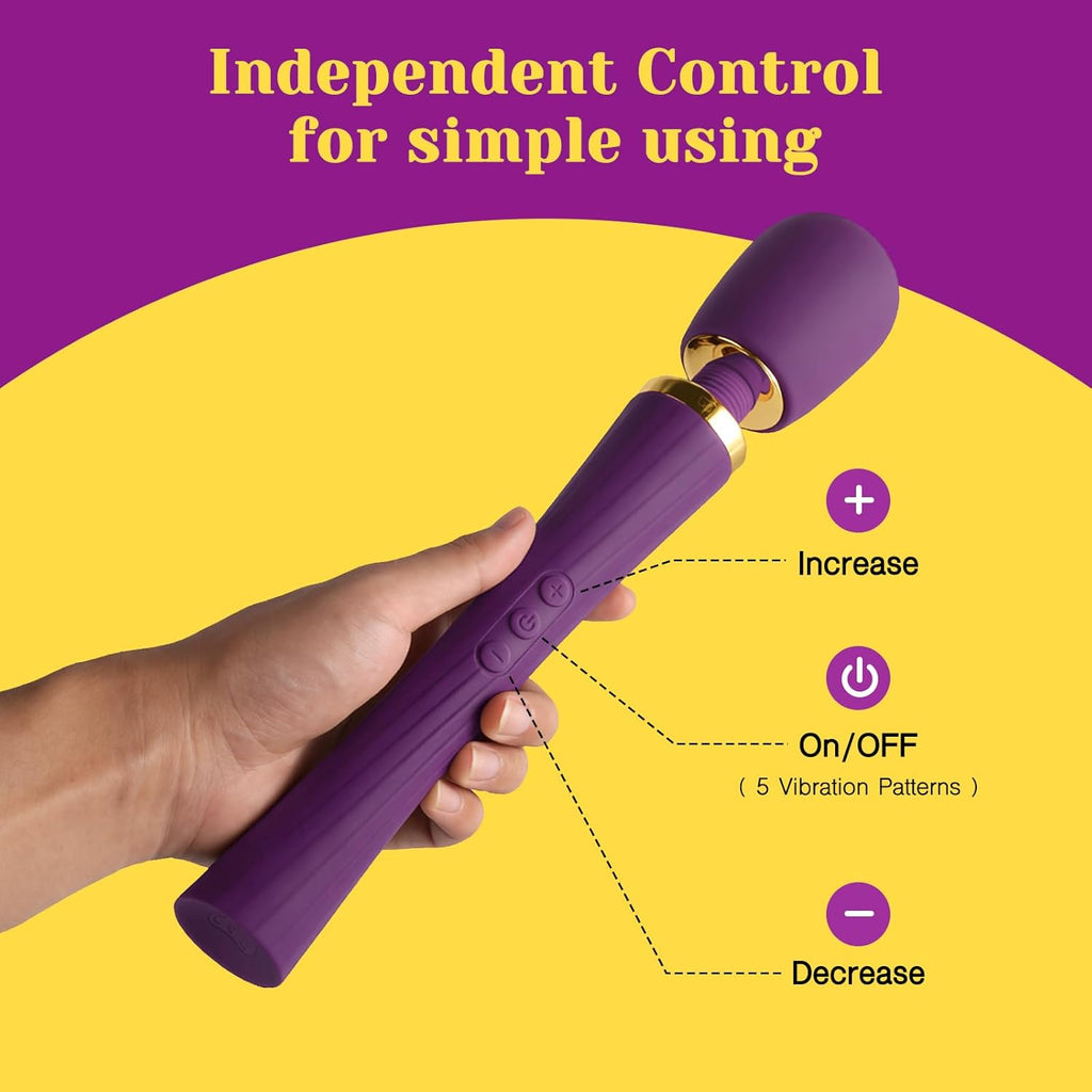 Kit de Vibrador de Varita Tracy's Dog, Masajador Inalámbrico co...