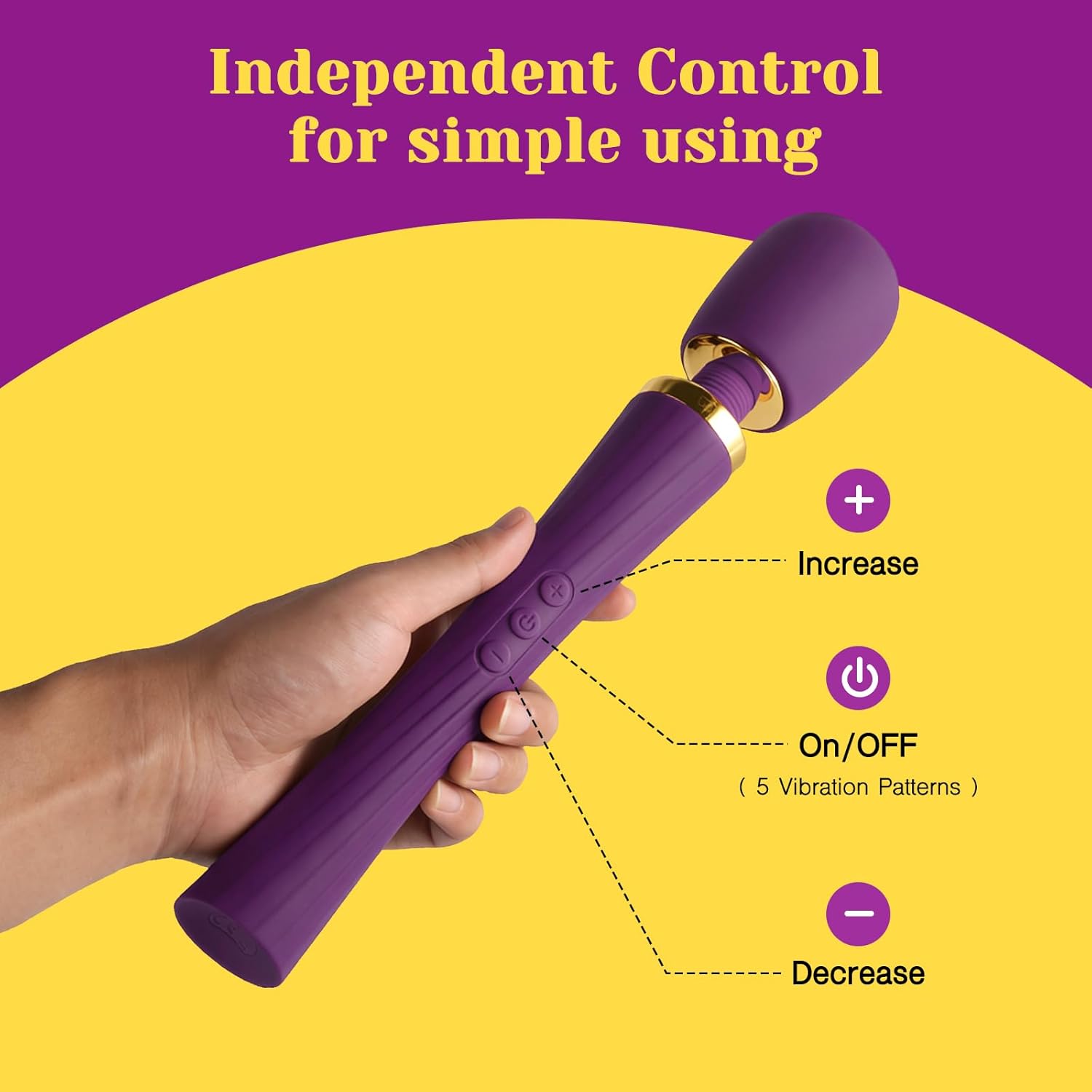 Kit de Vibrador de Varita Tracy's Dog, Masajador Inalámbrico co...